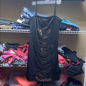 BeBe lace & satin dress